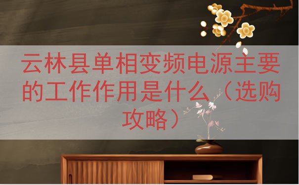 云林县单相变频电源主要的工作作用是什么（选购攻略）